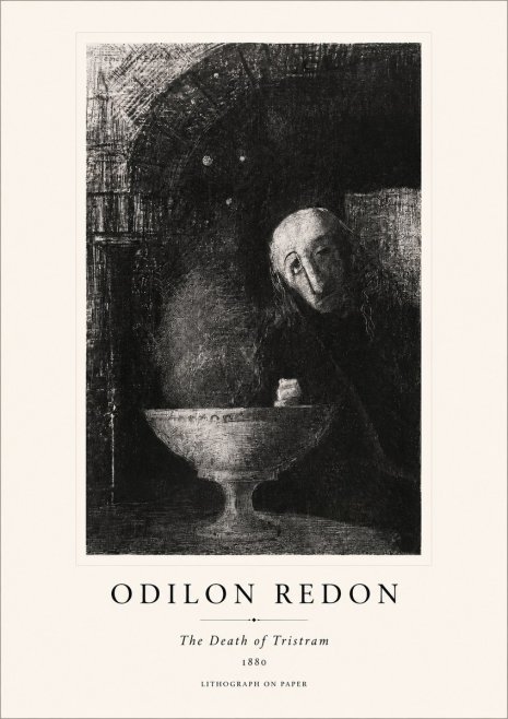 Odilon Redon The Death of Tristram No1 - Póster