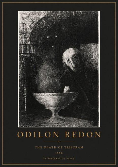 Odilon Redon The Death of Tristram No2 - Póster