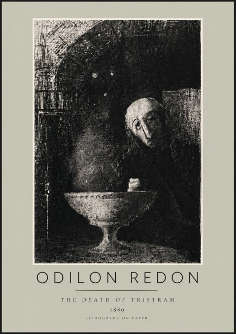 Odilon Redon The Death of Tristram No4 - Póster