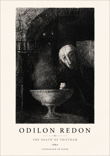 Odilon Redon The Death of Tristram No5 - Póster