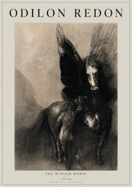 Odilon Redon The Winged Horse No5 - Póster