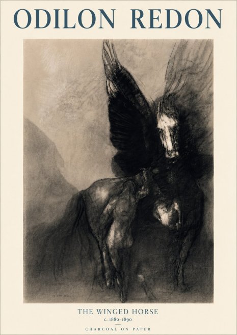 Odilon Redon The Winged Horse No6 - Póster