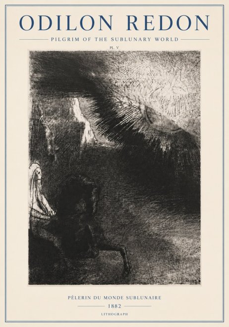 Odilon Redon Pèlerin Du Monde Sublunaire No3 - Póster