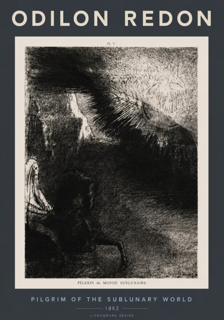 Odilon Redon Pèlerin Du Monde Sublunaire No4 - Póster