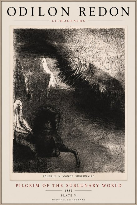 Odilon Redon Pèlerin Du Monde Sublunaire No5 - Póster