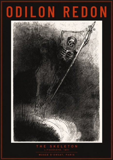 Odilon Redon The Skeleton No2 - Póster
