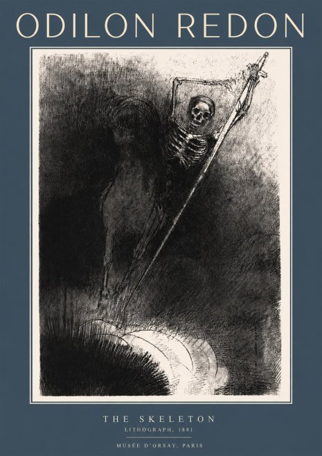 Odilon Redon The Skeleton No4 - Póster