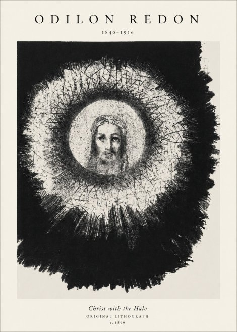 Odilon Redon Christ with the Halo No1 - Póster