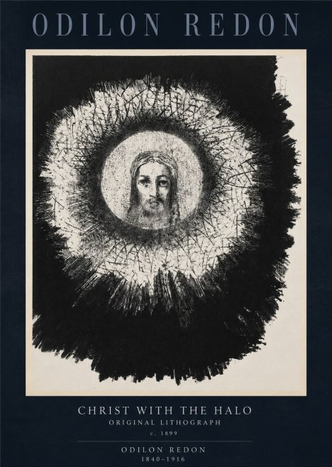 Odilon Redon Christ with the Halo No2 - Póster