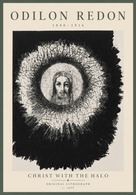 Odilon Redon Christ with the Halo No5 - Póster