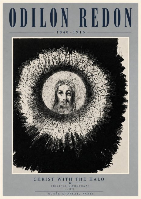 Odilon Redon Christ with the Halo No6 - Póster