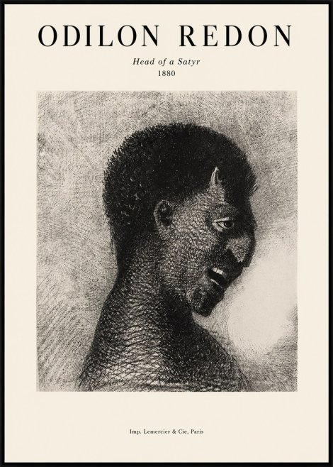 Odilon Redon Head of a Satyr No1 - Póster
