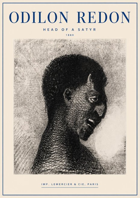 Odilon Redon Head of a Satyr No4 - Póster