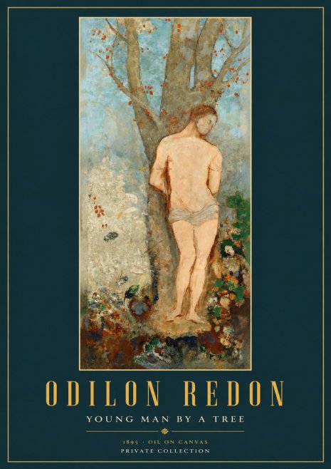 Odilon Redon Young Man by a Tree No2 - Póster