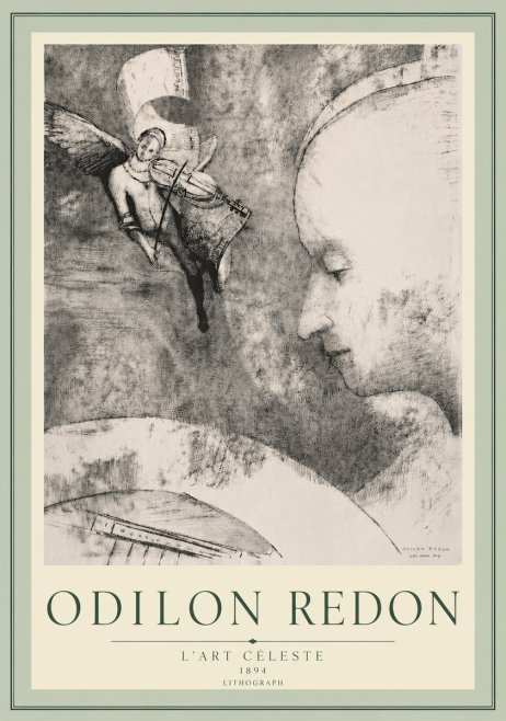 Odilon Redon L'art Céleste No5 - Póster