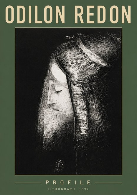 Odilon Redon Profile No5 - Póster