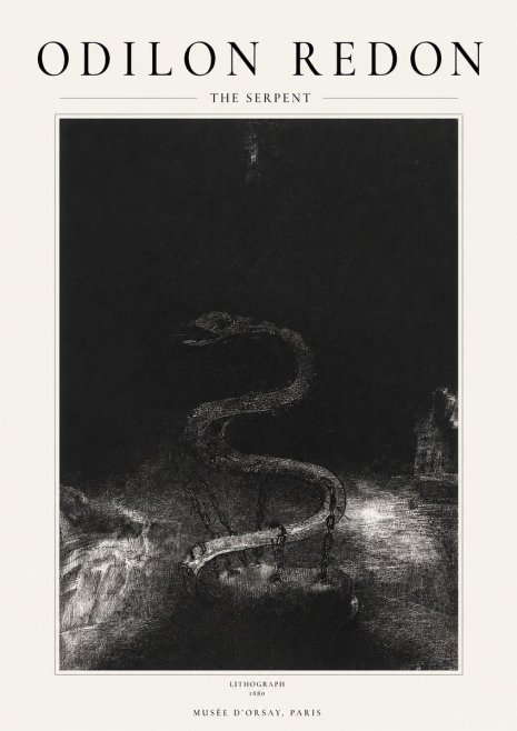Odilon Redon The Serpent No1 - Póster