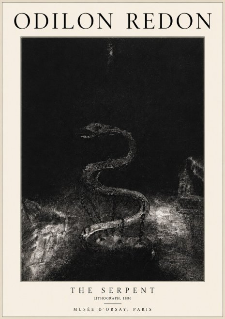 Odilon Redon The Serpent No3 - Póster