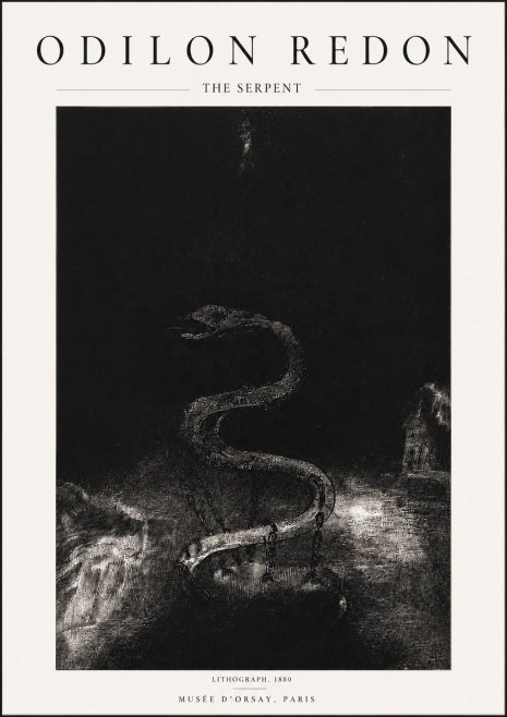 Odilon Redon The Serpent No5 - Póster