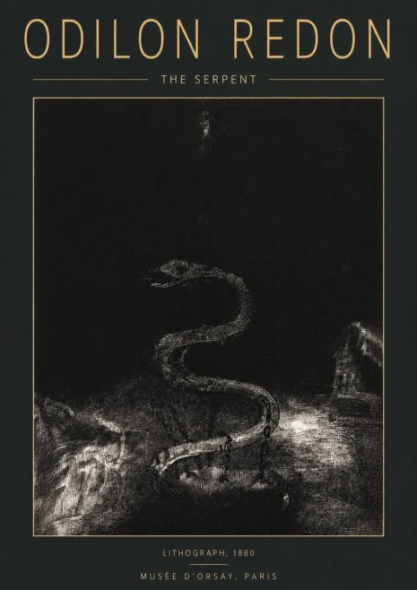 Odilon Redon The Serpent No6 - Póster