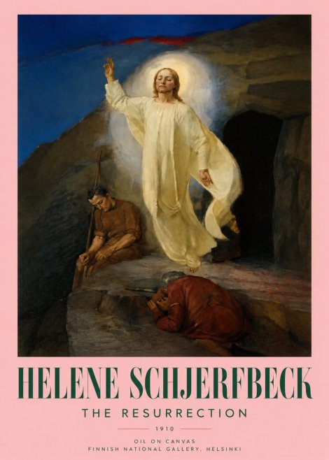 Helene Schjerfbeck The Resurrection No3 - Póster