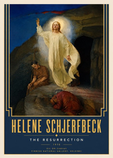Helene Schjerfbeck The Resurrection No4 - Póster