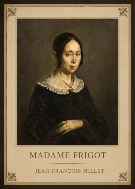 Jean-François Millet Madame Frigot No1 - Póster
