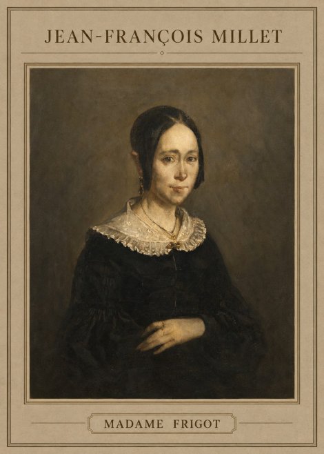 Jean-François Millet Madame Frigot No4 - Póster