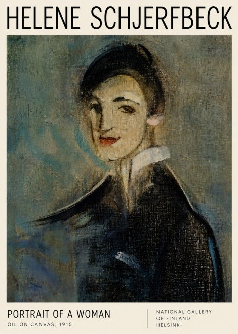 Helene Schjerfbeck Portrait of a Woman II No4 - Póster