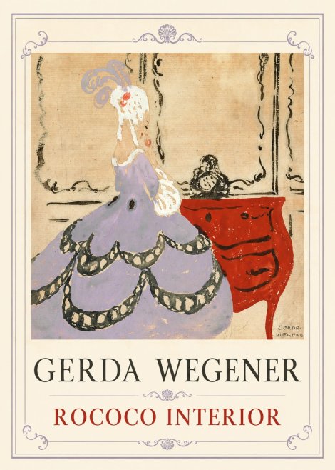 Gerda Wegener Lady in a Mauve Dress No6 - Póster