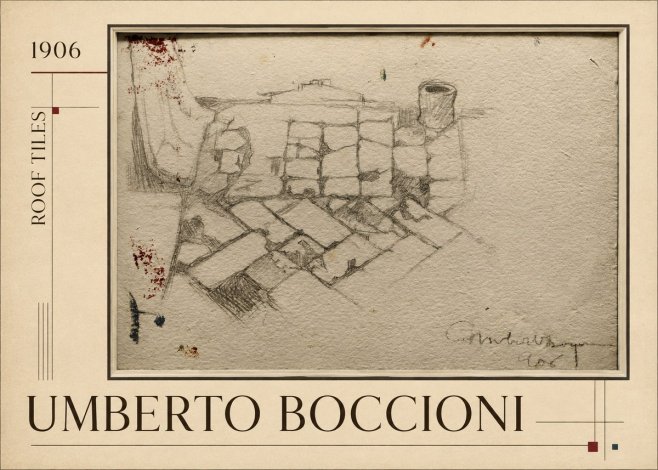 Umberto Boccioni Roof Tiles No1 - Póster