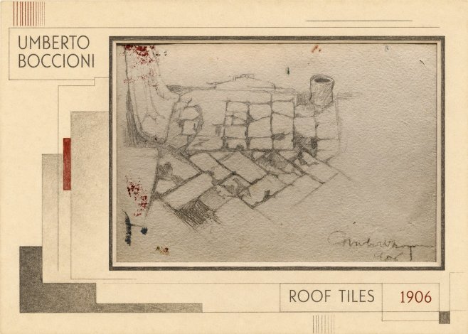 Umberto Boccioni Roof Tiles No2 - Póster