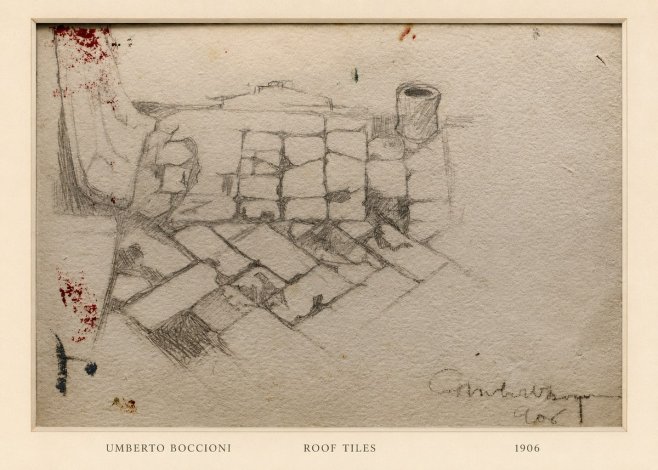 Umberto Boccioni Roof Tiles No6 - Póster