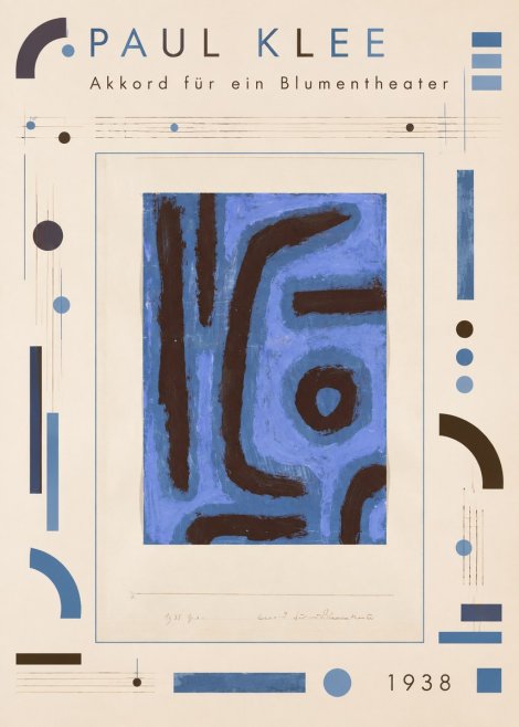 Paul Klee Akkord Für Ein Blumentheater No4 - Póster