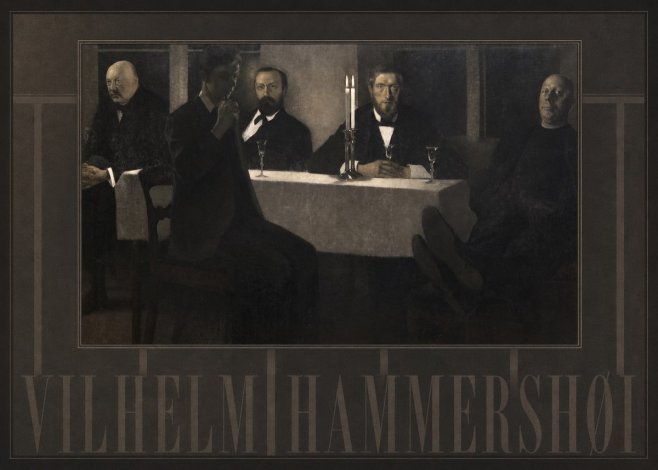 Vilhelm Hammershøi Five Portraits II No4 - Póster