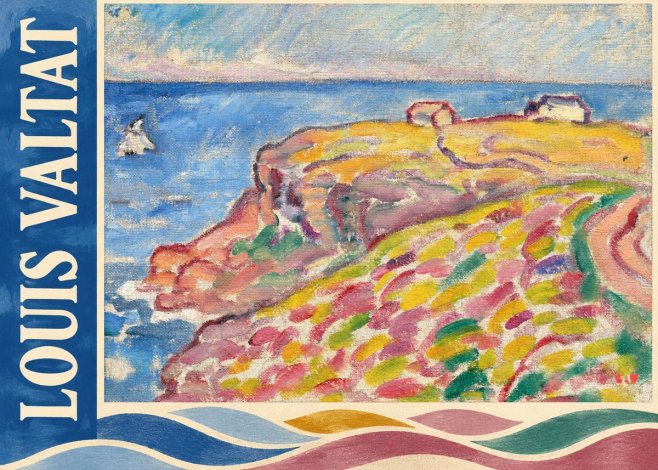 Louis Valtat Coastal Landscape with Bather No2 - Póster