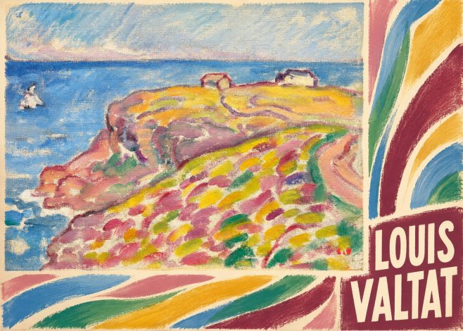 Louis Valtat Coastal Landscape with Bather No6 - Póster
