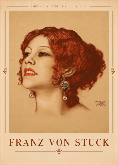 Franz von Stuck Medusa No5 - Póster