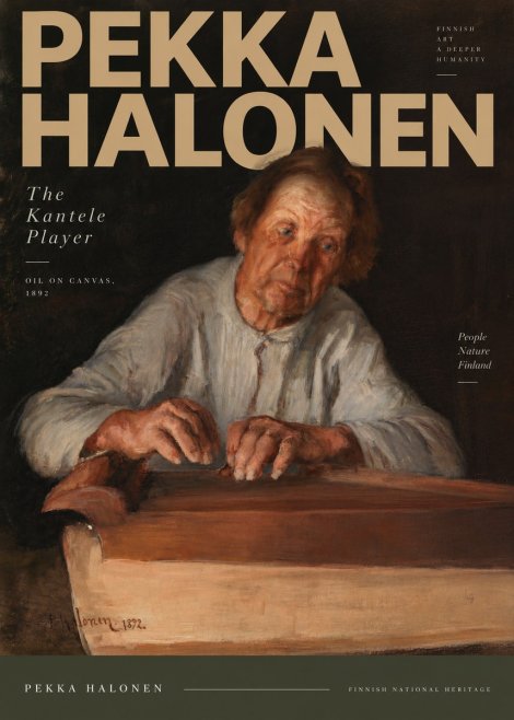 Pekka Halonen The Kantele Player No5 - Póster