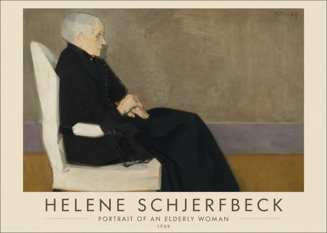 Helene Schjerfbeck Portrait of an Elderly Woman No1 - Póster
