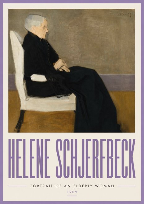 Helene Schjerfbeck Portrait of an Elderly Woman No3 - Póster