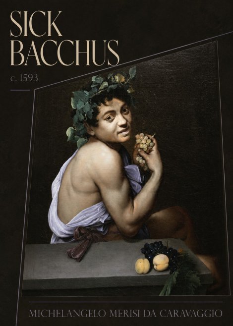 Michelangelo Merisi da Caravaggio Sick Bacchus No4 - Póster