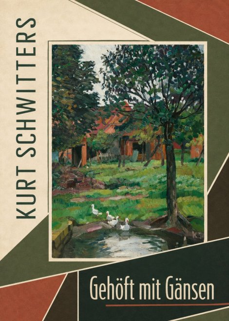 Kurt Schwitters Gehöft Mit Gänsen No3 - Póster