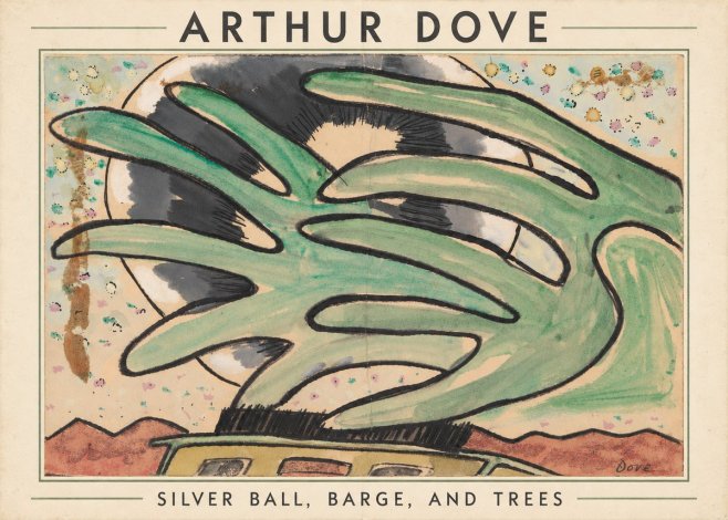 Arthur Dove Silver Ball, Barge, and Trees No5 - Póster