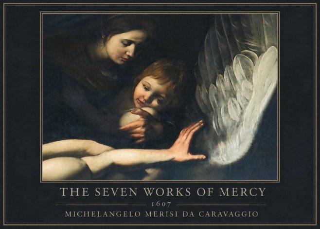 Michelangelo Merisi da Caravaggio The Seven Works of Mercy IV No1 - Póster