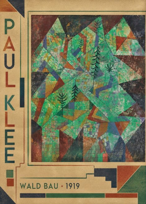 Paul Klee Wald Bau No2 - Póster