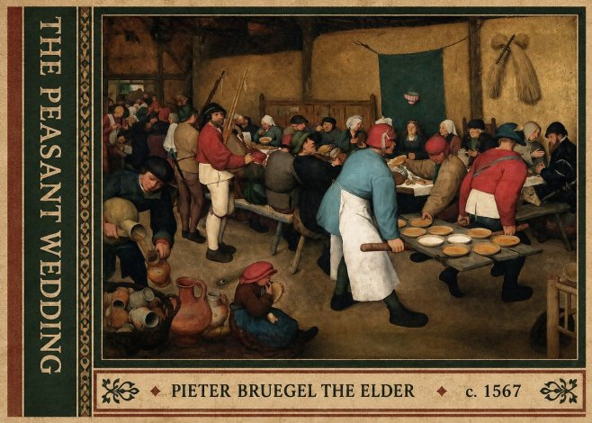 Pieter Bruegel The Peasant Wedding III No2 - Póster