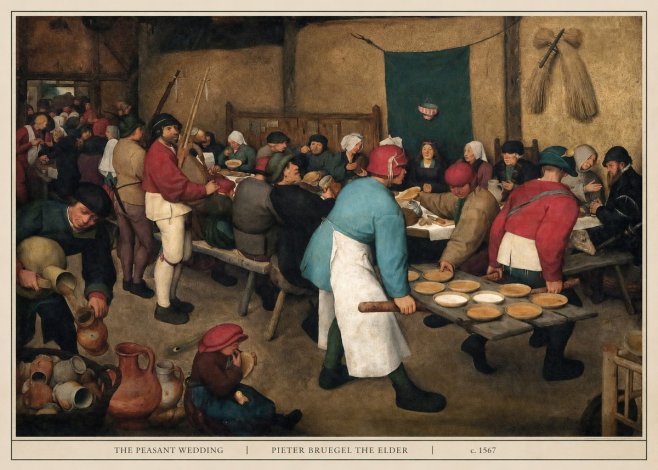 Pieter Bruegel The Peasant Wedding III No5 - Póster