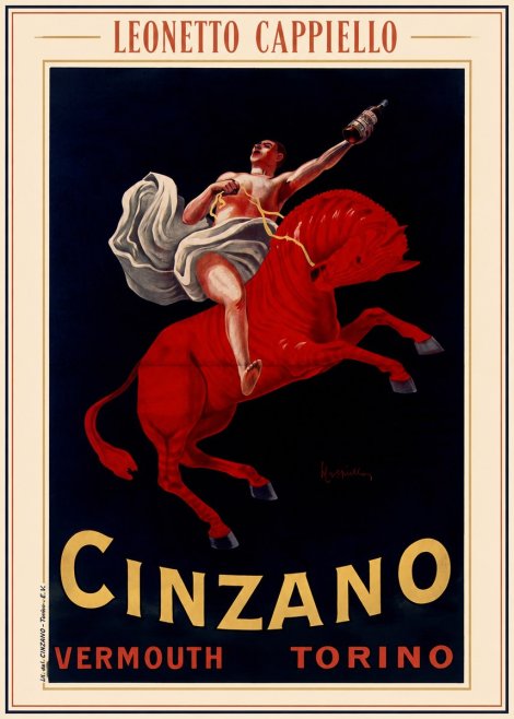 Leonetto Cappiello Cinzano Vermouth No4 - Póster