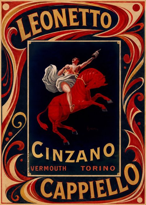Leonetto Cappiello Cinzano Vermouth No5 - Póster